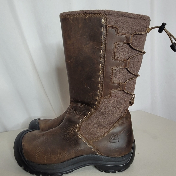 Keen Women's Winthrop II Waterproof Dry Leather Boots - Size 9.5 - Picture 4 of 16